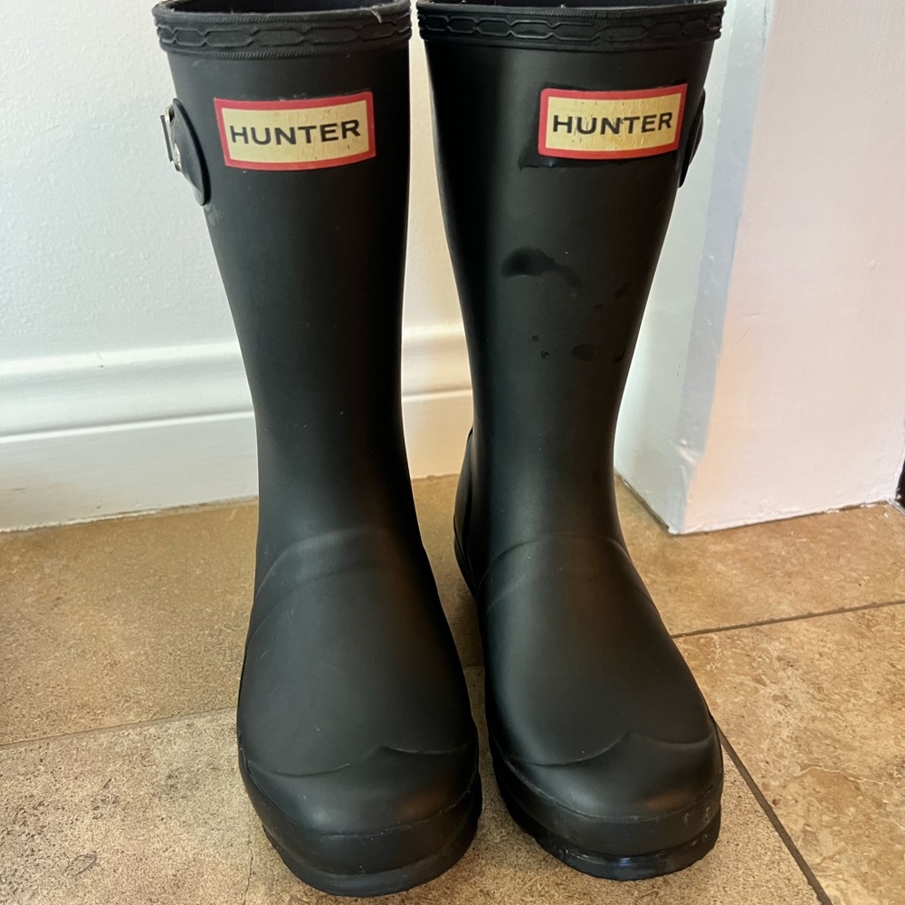 Children’s Hunter rain boots unisex black